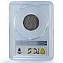 Italy Vatican 10 centesimi Pope Pius XII Saint Peter MS66 PCGS AlBr coin 1939