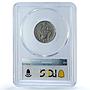 Italy Vatican 20 centesimi Pope Pius XI Saint Paul MS66 PCGS nickel coin 1929