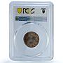 Portugal 5 reis Louis Luiz I Coinage Pattern KM-Pn130 SP64 PCGS copper coin 1863