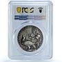 Germany Richthofen Red Baron Planes Aviation Matte SP62 PCGS silver medal 1918