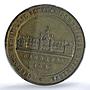 Bulgaria Ferdinand I Agricultural Expo Plovdiv History AU PCGS brass medal 1892