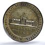 Bulgaria Ferdinand I Agricultural Expo Plovdiv History AU PCGS brass medal 1892
