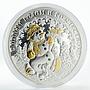 Niue 1 dollar Happy New Year Snowman silver coin 2008