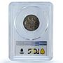 Italy Vatican 5 lire Pope Pius XII Saint Peter Boat MS64 PCGS silver coin 1939