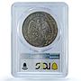 Mexico 1 peso Caballito Grito Dolores Independence AU55 PCGS silver coin 1910