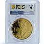 Nigeria 1000 naira Independence Anniversary History PR68 PCGS silver coin 2010