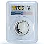 Australia 50 cents Year Snake KM-535 Lunar Series 1 PR 69 PCGS silver coin 2001
