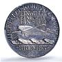 Germany Weimar Kohl Flight Bremen Kienast-935 Plane SP 62 PCGS silver medal 1928
