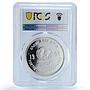 Ethiopia 20 birr UNICEF KM-74 Children World Dance PR 69 PCGS silver coin 1998