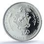 Guinea 250 francs Lunar Landing KM-12 Space Moon PR 69 PCGS silver coin 1969