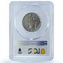 Italy Vatican 1 lire Pope Pius XI Virgin Mary MS66 PCGS nickel coin 1929