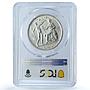 Italy 20 lire King Victor Emmanuel III Coinage KM-69 AU58 PCGS silver coin 1927
