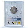 Italy 1 lira King Victor Emmanuel III Coinage KM-32 MS62 PCGS silver coin 1901