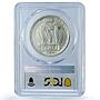 San Marino 20 lire Republic Coinage KM-11 MS64 PCGS silver coin 1936