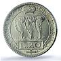 San Marino 20 lire Republic Coinage KM-11 MS64 PCGS silver coin 1936