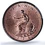 Great Britain 1/2 penny George III Coinage KM-647 MS64 PCGS copper coin 1799