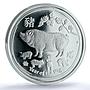 Australia 50 cents Year Pig KM-3626 Lunar Series 2 PR 69 PCGS silver coin 2019