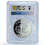 Belize 5 dollars Elizabeth II KM-96a Toucan Bird PR 69 PCGS silver coin 1984