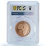 Chad 50 francs Joseph Stalin History USSR Communism MS 70 PCGS copper coin 2023