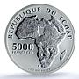 Chad 5000 francs Fidel Castro Revolutionary Communism PR70 PCGS silver coin 2021