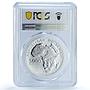 Chad 5000 francs Milosevic Yugoslavia Communism PR 69 PCGS silver coin 2021