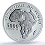 Chad 5000 francs Vladimir Lenin Revolutionary Communism PR 70 PCGS Ag coin 2020