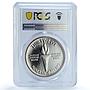 Minerva 35 dollars Fantasy Gilt X#1 Helmeted Woman PR 66 PCGS silver coin 1973
