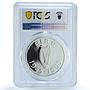Ireland 1 pound United Nations KM-30 Dove Bird PR 69 PCGS silver coin 1995