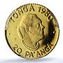 Tonga 20 paanga Rural Women Advancement KM-65 FAO PR 67 PCGS gold coin 1980