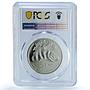 Ukraine 5 hryvnias Hermit Crab Wildlife Fauna MS 69 PCGS NiBrass coin 2025