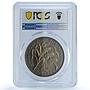 Dominica 4 dollars Caribbean Bank KM-11 FAO Food Day MS 67 PCGS CuNi coin 1970
