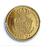 Spain 100 reales Isabella II Seville KM-605.3 Cal-39 AU 55 PCGS gold coin 1860