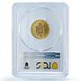 France 20 francs Napoleon III KM-801 Gad-1062 F-532 MS63 PCGS gold coin 1865 BB