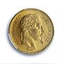 France 20 francs Napoleon III KM-801 Gad-1062 F-532 MS63 PCGS gold coin 1865 BB