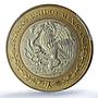 Mexico 10 pesos Millennium Aztec Rev. KM-636 MS 67 PCGS bimetal coin 2000
