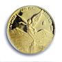 Mexico 1/4 onza Libertad Angel of Independence KM-673 PR 70 PCGS gold coin 2005