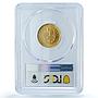 Peru 1 libra Republic Trade Coinage KM-207 MS 62 PCGS gold coin 1906 G O Z F