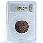 Prussia Ioachim II Wilhelm III Reformation Whiting-699 MS 65 PCGS AE medal 1839