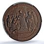 Prussia Ioachim II Wilhelm III Reformation Whiting-699 MS 65 PCGS AE medal 1839