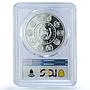 Guatemala 1 quetzal Canoe Fisher Ibero-American PR 68 PCGS silver coin 2002