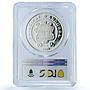 Andorra 10 diners Chopin Warsaw KM-323 Music Composer PR69 PCGS silver coin 2009