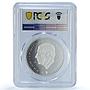 Cameroon 500 francs Bengal Tiger KM-756 Wildlife Cat PR69 PCGS rhodium coin 2024