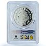 Costa Rica 50 colones Green Turtle KM-200a Fauna PR 70 PCGS silver coin 1974