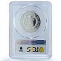 Madagascar 20 ariary FAO Food Day KM-14a Tractor PR 68 PCGS silver coin 1978