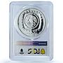 Mexico 5 pesos Senor De Las Limas KM-595 Precolombina PR69 PCGS silver coin 1996