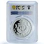 Egypt 5 pounds King Akhenaten KM-799 Treasures Statue PR67 PCGS silver coin 1994
