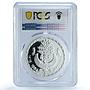 Egypt 5 pounds Amenemhat III KM-789 Treasures Statue PR 68 PCGS silver coin 1994