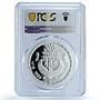 Egypt 5 pounds Goddess Neith KM-788 Treasures Statue PR 67 PCGS silver coin 1994