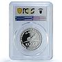 Malaysia 10 ringgit Ice Hockey World Cup KM-166 PR 69 PCGS silver coin 2002