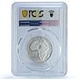 Chad 2500 francs Fidel Castro Revolutionary Communism MS70 PCGS silver coin 2021